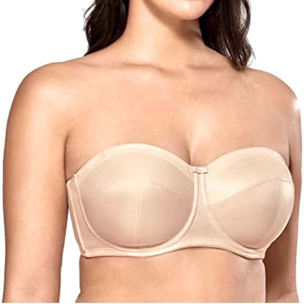 NEW Delimira Women's Plus Size Removable Strap Non-Slip Underwire Bra 44C no tag